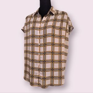LOFT Plaid Top